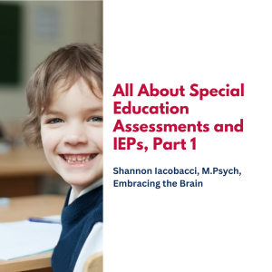 All About Special Education Assessments and IEPs, Part 1