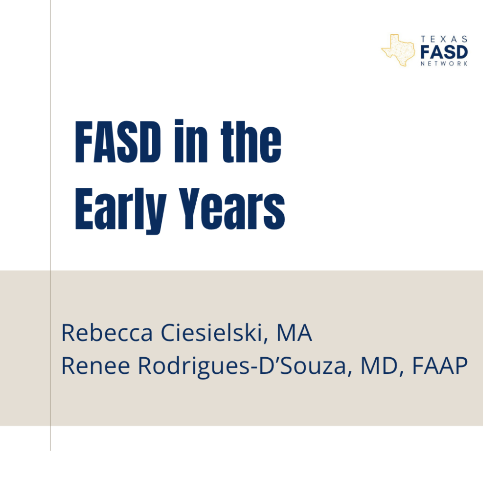 FASD in the Early Years